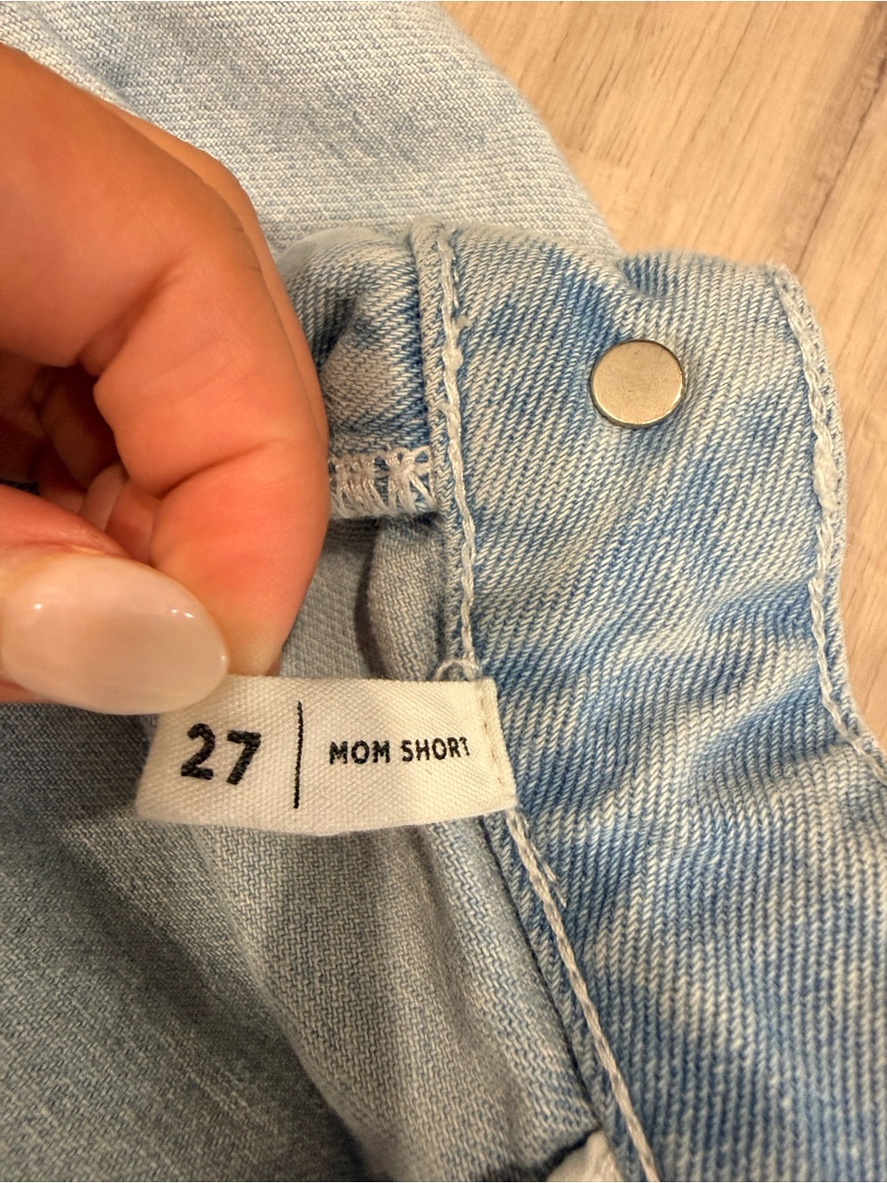 PacSun Pastel Pink and Light Blue Denim Shorts Duo - Picture 3 of 3